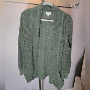 Green Knit Cardigan